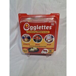 Egglettes Silicone Egg Cooking Cups, Pack of 4 Crack Boil & Pop Perfect Hard Egg